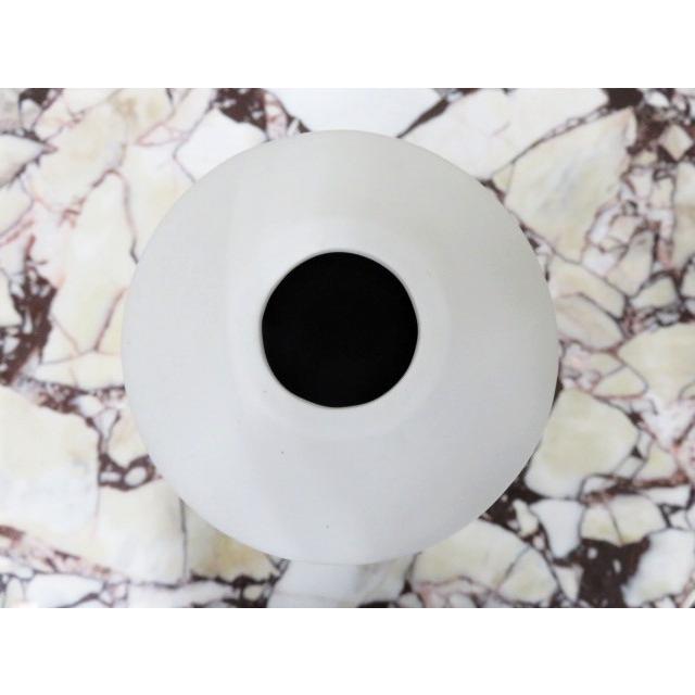 花瓶 花器 フラワーベース 陶器 白 青  幅13ｃｍ 高さ33ｃm シンプル ナチュラル インテリア おしゃれ くすみカラー |  | 02
