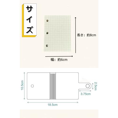 YINKE システム手帳 3穴バインダー 可愛い 防水 ミニ ポケットサイズ PVCクリア素材 スケジュール帳 メモ帳 オフィス用品 ハンドブック ポケットサイ｜exp-market｜03