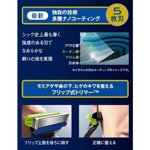 シック Schick 5枚刃 ハイドロ5 プレミアム パワーセレクト 替刃 4コ入 アルカリAAA単4乾電池1本付 男性カミソリ｜exp-market｜04