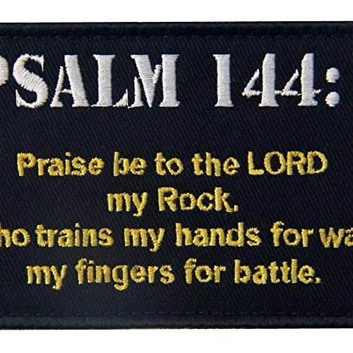 聖書PSALM 144:1刺繍入りマジックテープワッペン｜exp-market｜02