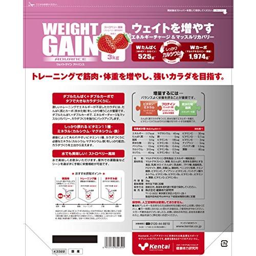 Kentai NEWウェイトゲイン アドバンス ストロベリー 3kg｜exp-market｜02