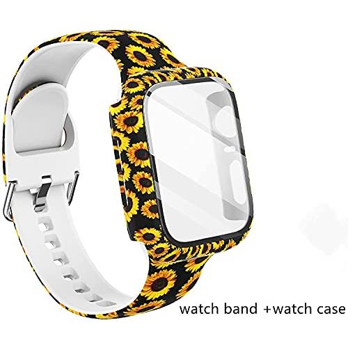 アップルウォッチバンド 腕時計ベルト Apple Watch シリコン バンド 40mm アップルウォッチケース ガラスフィルム付き アップルウォッチカバー 一体｜exp-market｜05