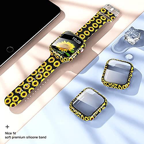 アップルウォッチバンド 腕時計ベルト Apple Watch シリコン バンド 40mm アップルウォッチケース ガラスフィルム付き アップルウォッチカバー 一体｜exp-market｜06