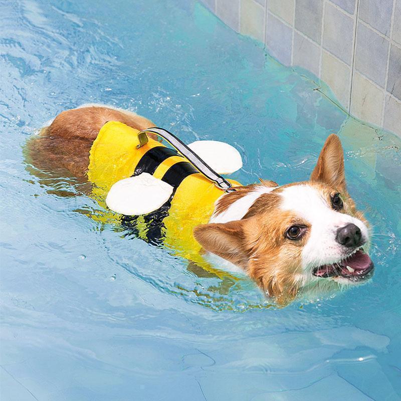 犬 ライフジャケット 救命胴衣 夏 浮き輪 ライフ 水泳の練習 水泳胴衣 干しやすい 安心安全 着脱簡単 胴輪 小型犬 中型犬 大型犬 泳ぎ｜exp-shop｜08