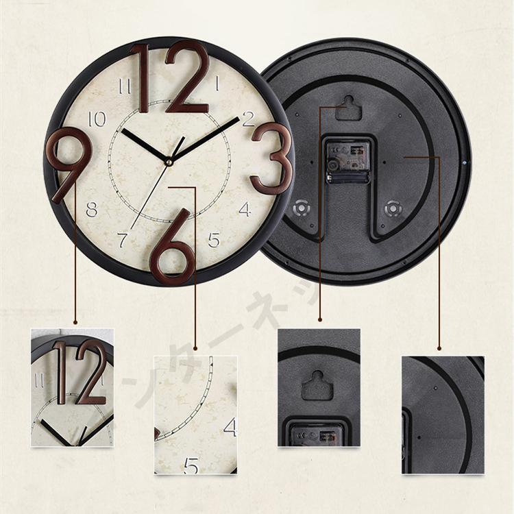 時計 壁掛け 掛け時計 オシャレ 北欧 シンプル おしゃれ 大きい 大型 静音｜exp-shop｜02