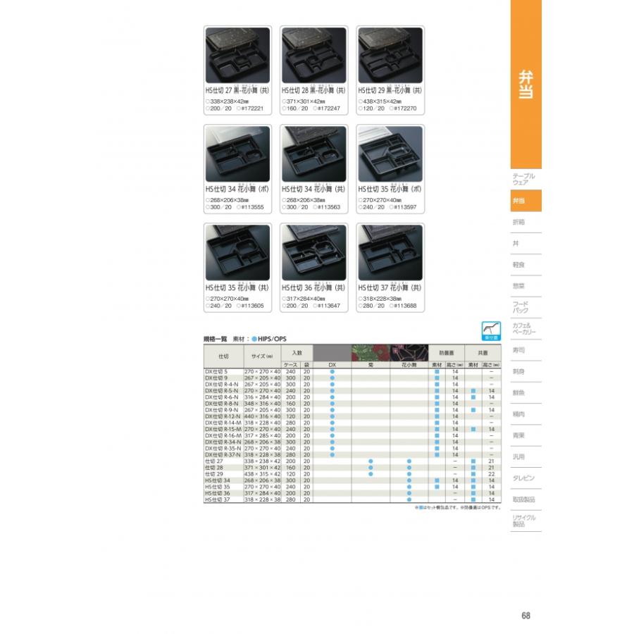 DX　仕切　R-12-N　防曇蓋　本体・蓋セット　120枚入　#095208　ケース販売　大型商品　取り寄せ品　中央化学_2