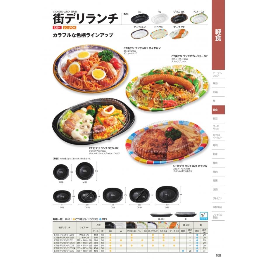 CT　街デリランチ　M21　蓋のみ　300枚入　#013086　ケース販売　大型商品　取り寄せ品　中央化学_1