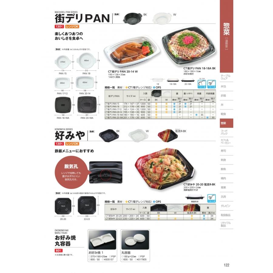 CT 街デリ PAN 20-18A BK 本体のみ 600枚入 #036376 ケース販売 大型
