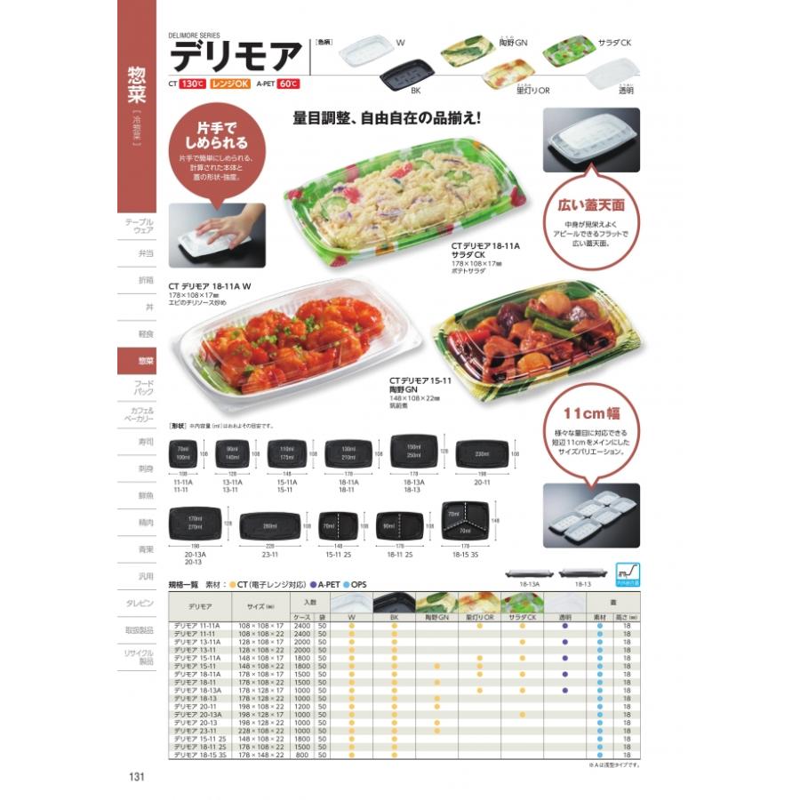 CT デリモア 15-11 蓋のみ 1800枚入 #365536 ケース販売 大型商品 取り寄せ品 中央化学の画像