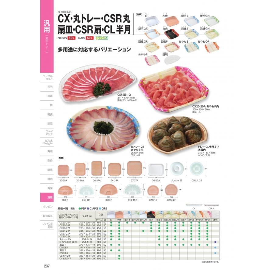 CSR 扇2 透明 本体のみ 400枚入 #093005 ケース販売 大型商品 取り寄せ品 中央化学の画像
