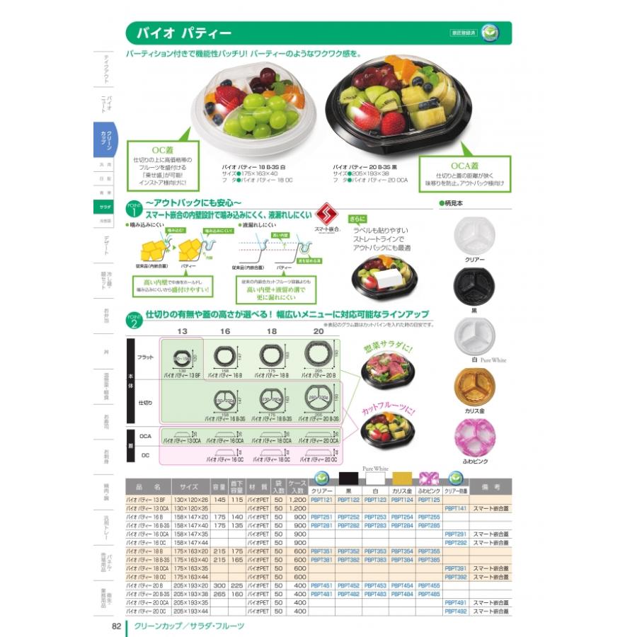 バイオ　パティー　16　B　白　本体のみ　#PBPT253　900個入　ケース販売　大型商品　取り寄せ品　リスパック_1