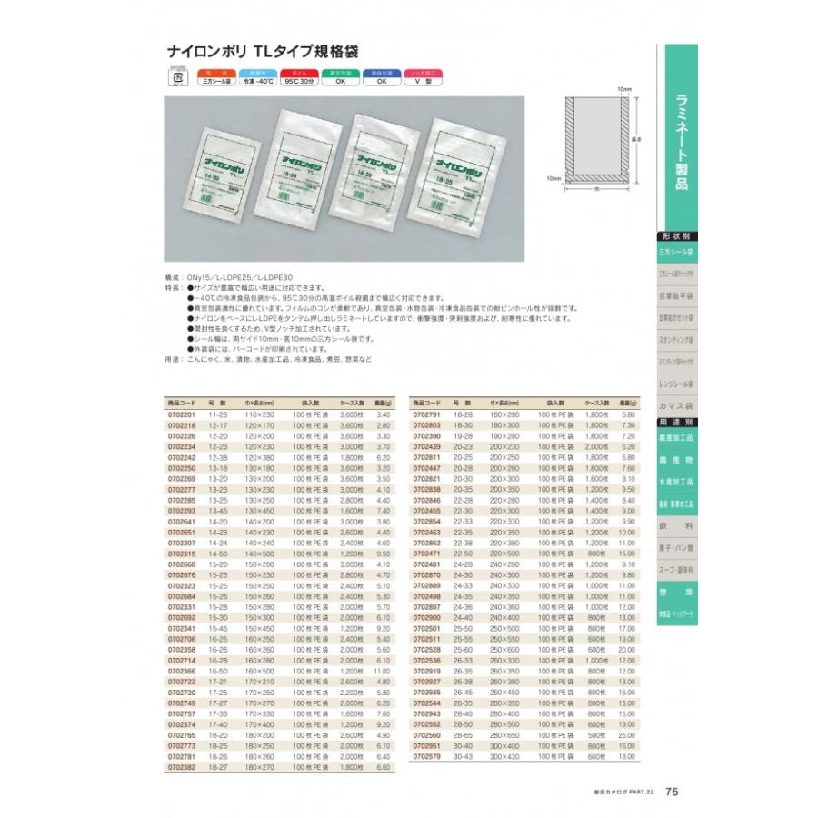 ナイロンポリ TLタイプ 28-35 800枚 0702544 ケース販売 取り寄せ品 ナイロンポリ TLタイプ 28-35 800枚 0702544 ケース販売 取り寄せ品