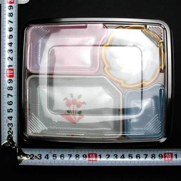 弁当トレー　TSR-60　夢彩ごぜん　柄付　フタ付セット　(レンジ対応)　900枚入　ケース販売　大型商品　取り寄せ品　タカギ産業_1