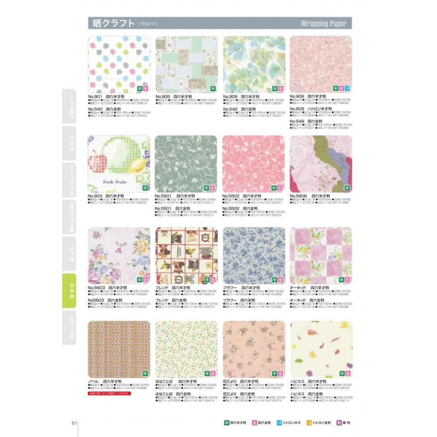 包装紙です 包装紙 8種類セット | URESICA