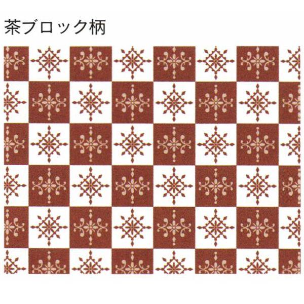 ペットカップ　茶ブロック柄　丸型　PTC08025-B　1501207　4500枚入　ケース販売　取り寄せ品　天満紙器_2