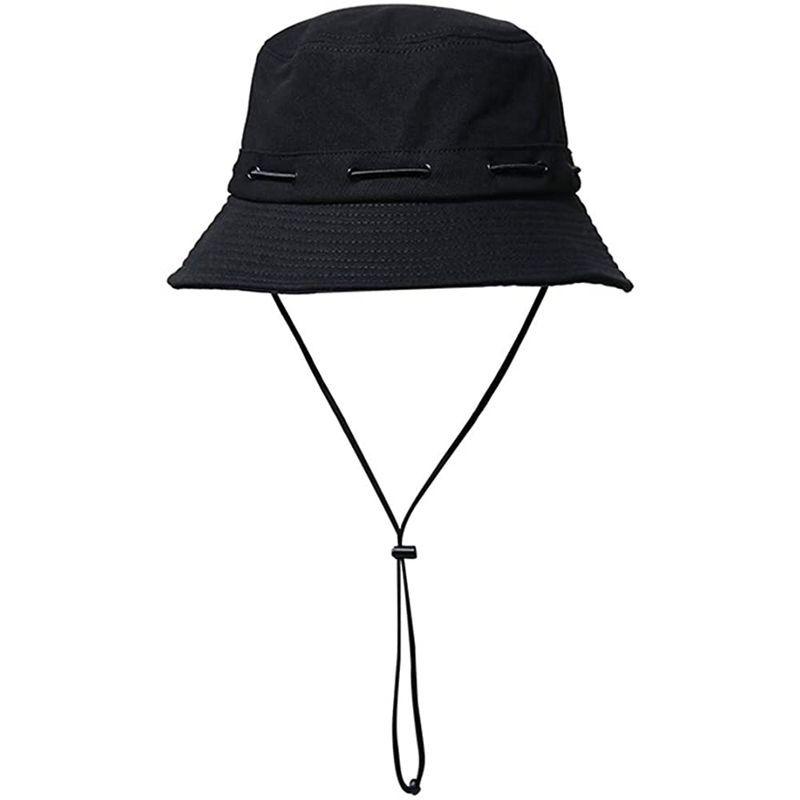 Clakllie Uvカット 帽子 ハットメンズ 夏 釣り帽子 つば広ハット 作業用 メシュ通気構造 通気性 折りたたみ ひも付き ユニセッ Off