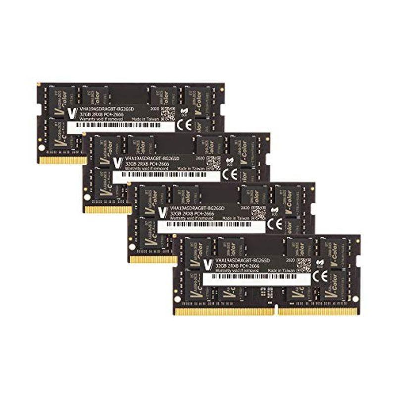 v-color Hynix IC ノートPC用メモリ DDR4-2666MHz PC4-21300 128GB (32GB×4枚) SO-D