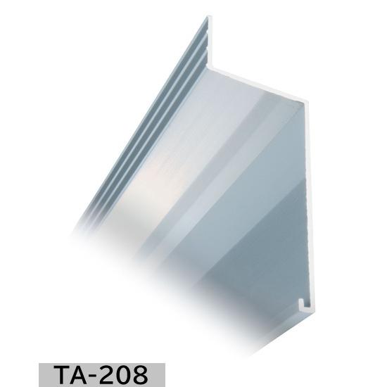 【直線3本+ジョイント3個付】タイセイ　アルミ水切り　TA-208　29×82　t=1.2　長さ2m | 