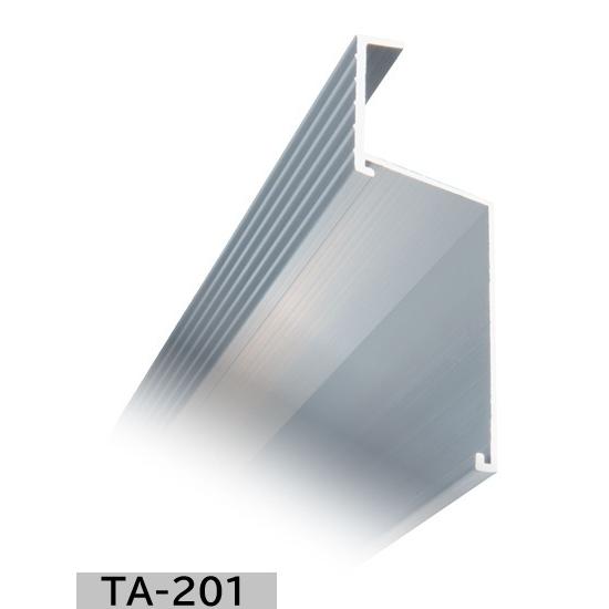 【直線3本+ジョイント3個付】タイセイ　アルミ水切り　TA-201　29×87　t=1.5　長さ2m | 