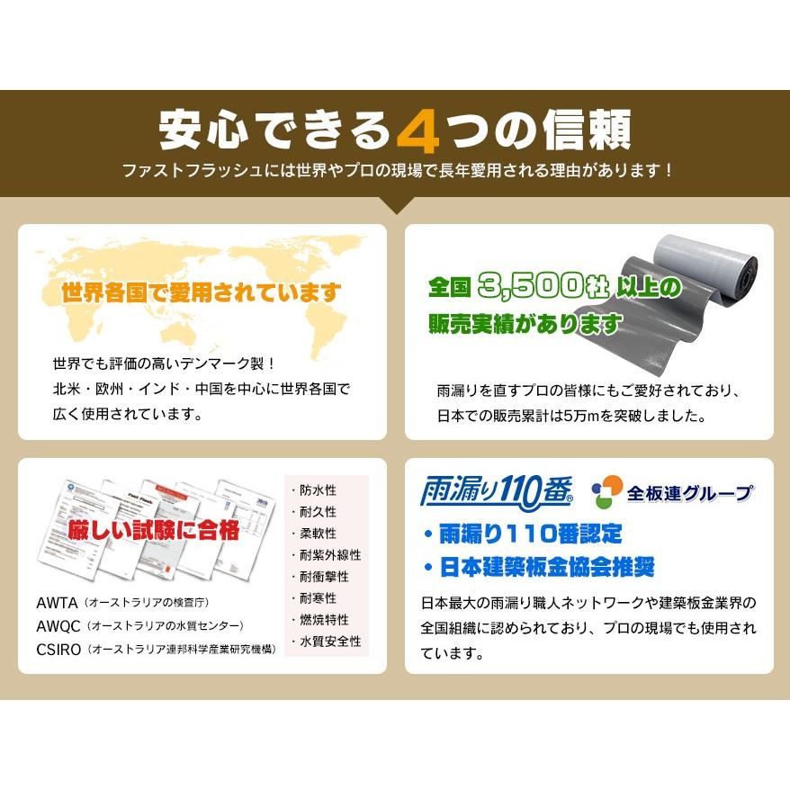 万能防水シート　ファストフラッシュ　1m x 28cmサイズ |  | 06