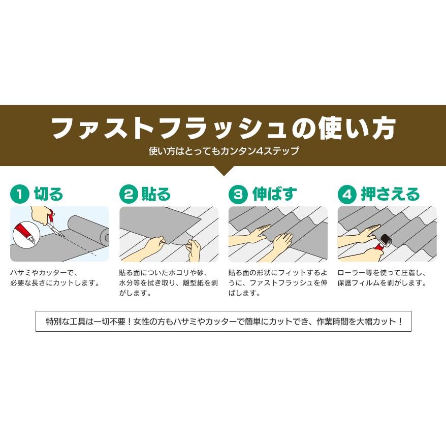万能防水シート　ファストフラッシュ　5m x 28cmサイズ |  | 04