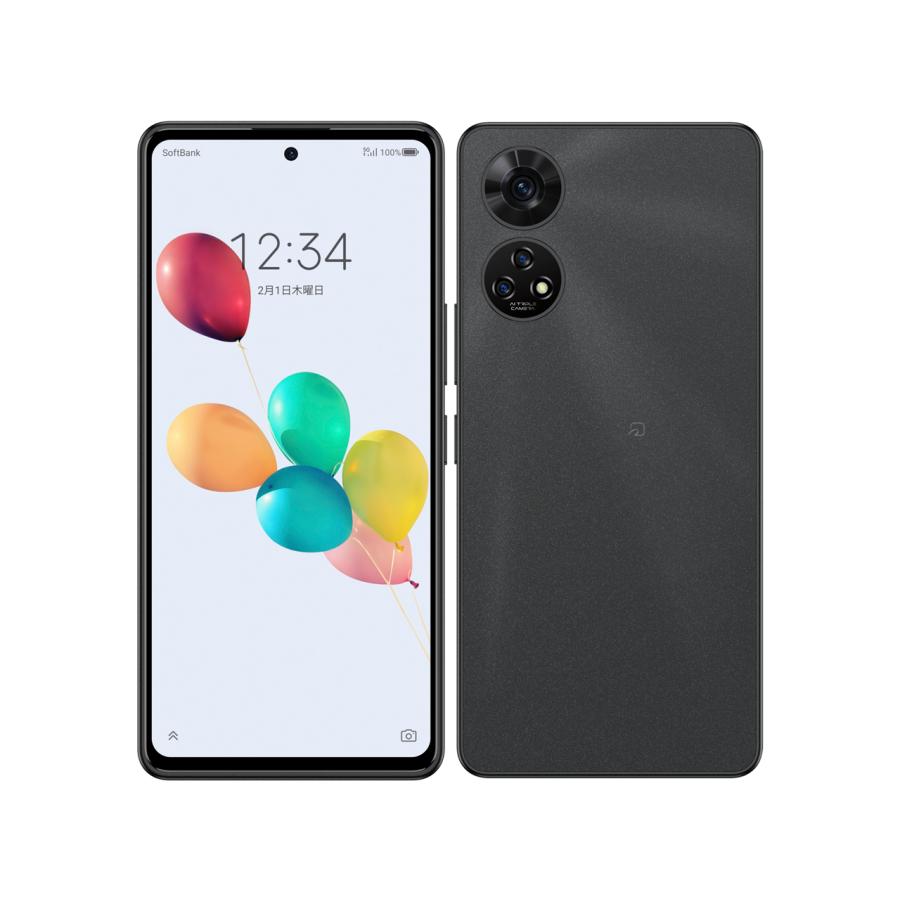 ZTE 新品未使用 あんしんファミリースマホ A303ZT [ブラック/黒