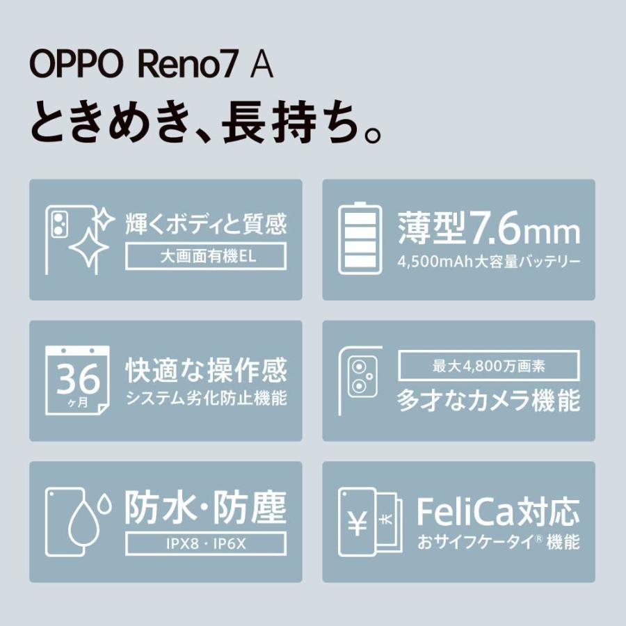 OPPO Reno7 A ドリームブルー 新品未使用 本体 オッポ CPH2353 SIM