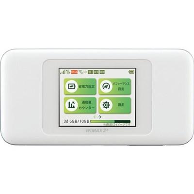 中古美品 UQ WiMAX Speed Wi-Fi NEXT W06 ホワイトシルバー HWD37SWU