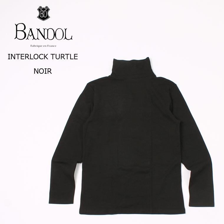 メンズファッション 全3色 黒 赤 ベージュ Bandol バンドール インターロック タートルネック Tシャツ メンズ フランス製 X0f2ez1kub Www Robertgillow Co Uk