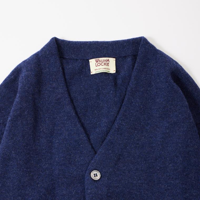 未使用ウイリアムロッキー　Vネックカーディガン　ネイビー　サイズ38 WILLIAM LOCKIE（ウィリアムロッキー）の「【別注】＜WILLIAM LOCKIE