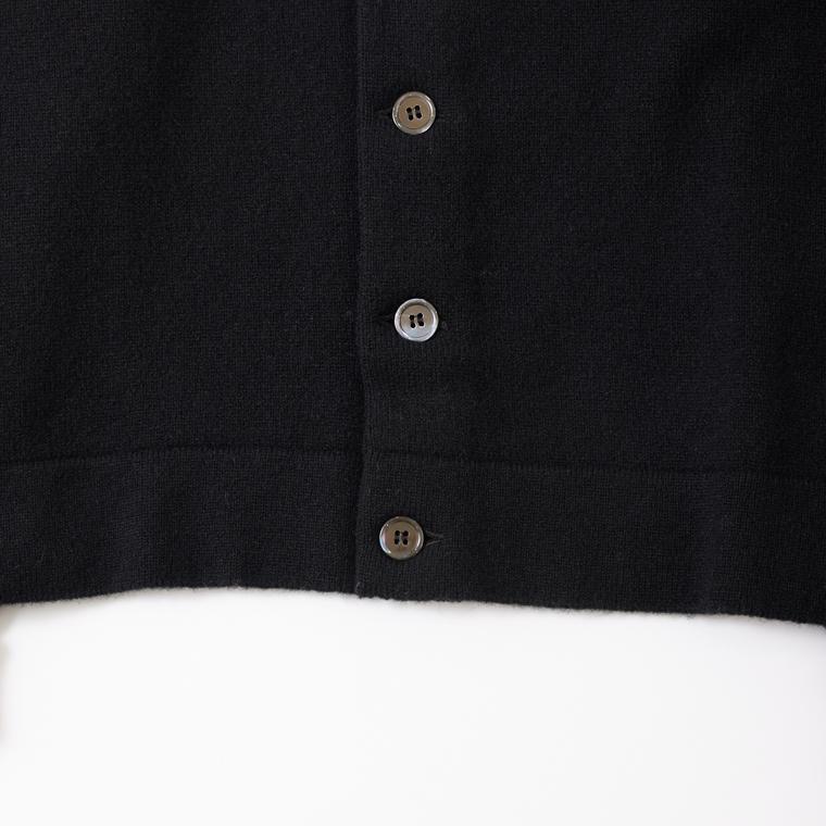 united arrows カシミヤ ハイゲージニット ポロカーディガン UNITED