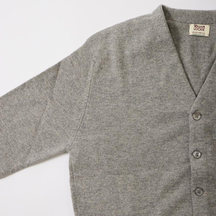 WILLIAM LOCKIE カーディガン L 黒 ケーブル編みショールカラーカーディガン 031-2421515｜William Lockie