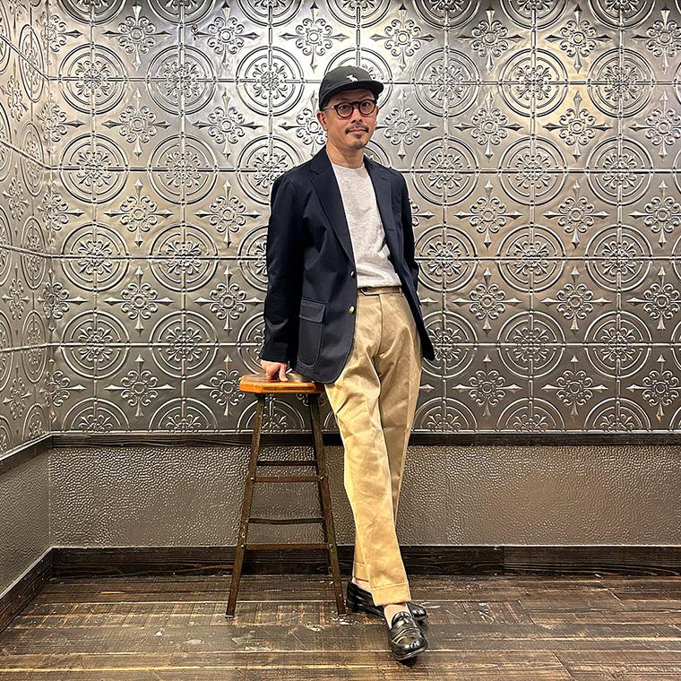 D.C.WHITE D.C. WHITE ディーシーホワイト メンズ 紺ブレ 日本製