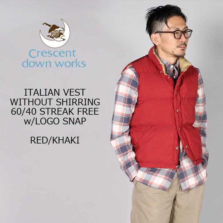 Crescent Down ダウンベスト Works クレセントダウンワークス ダウンベスト アメリカ製 Explorer ファッション メンズ メンズ
