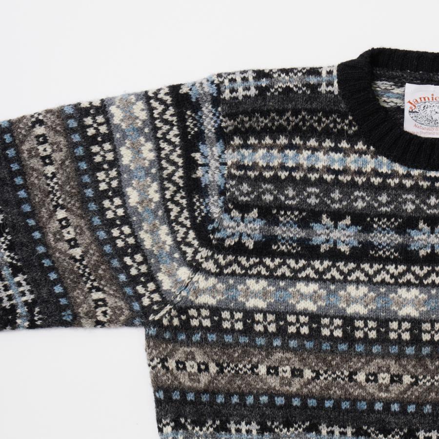 Jamieson’s ニットクルーネックカーディガン M フェアアイル メンズ Jamieson's ニットクルーネックカーディガン M フェアアイル メンズ