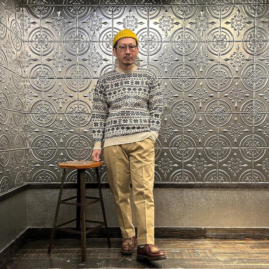 【希少色】Jamieson's ジャミーソンズ フェアアイルニット セーター ソフトで軽やかな印象の傑作フェアアイル・Jamieson'sジャミーソンズ