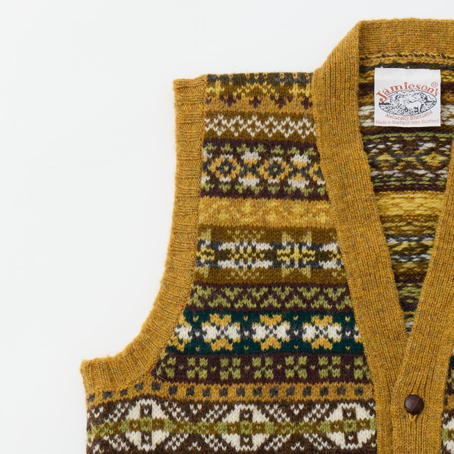 Jamieson's of Shetland JAMIESON'S ジャミーソンズ フェアアイル柄 V