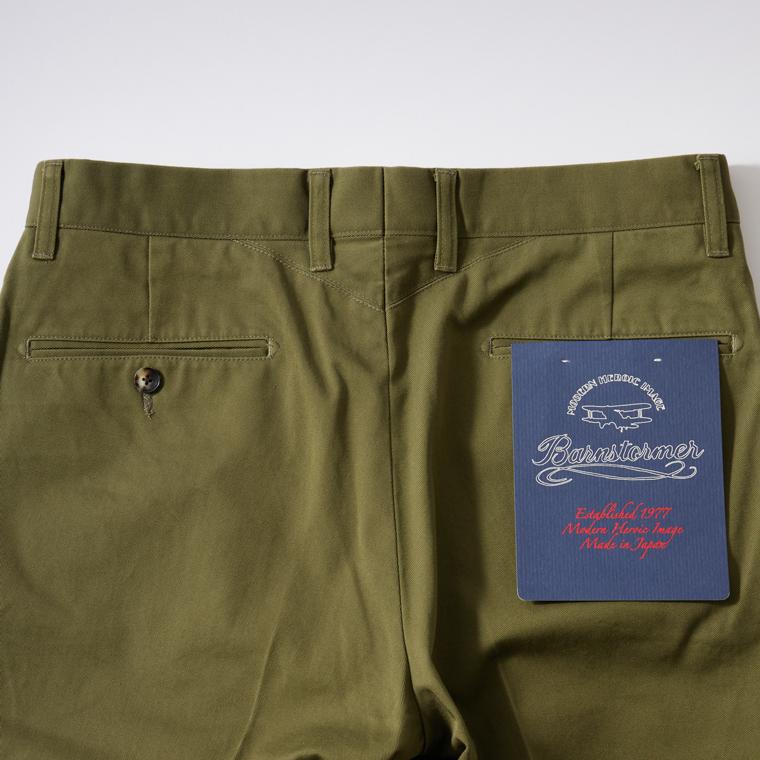 BARNSTORMER バーンストーマー メンズ チノパン 無地 日本製 国産