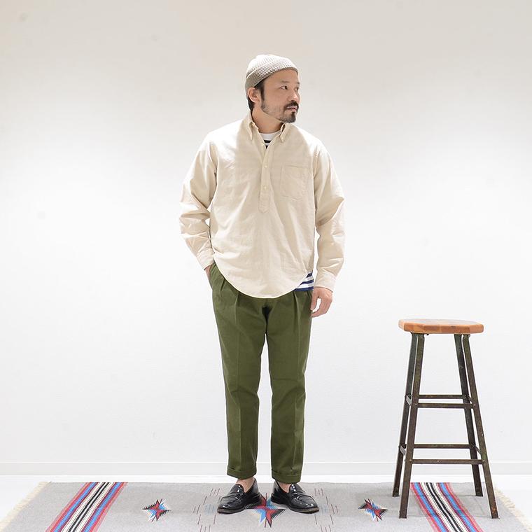 BARNSTORMER バーンストーマー メンズ チノパン 無地 日本製 国産