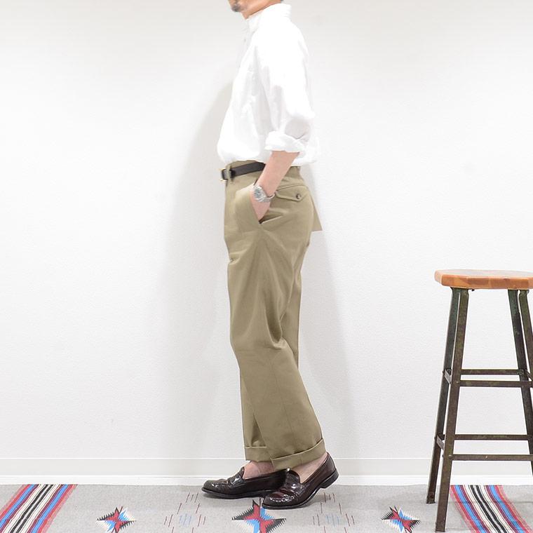 BARNSTORMER ベージュ チノパン　レギュラーフィット BARNSTORMER バーンストーマー メンズ チノパン 無地 日本製 国産