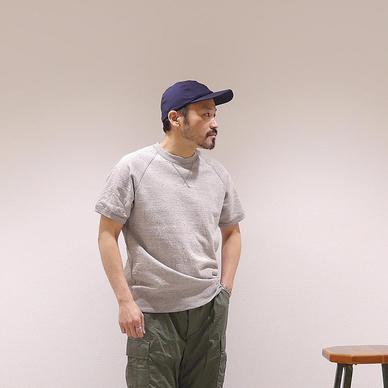 FELCO フェルコ 半袖スウェット ラグランクルーネック フラット