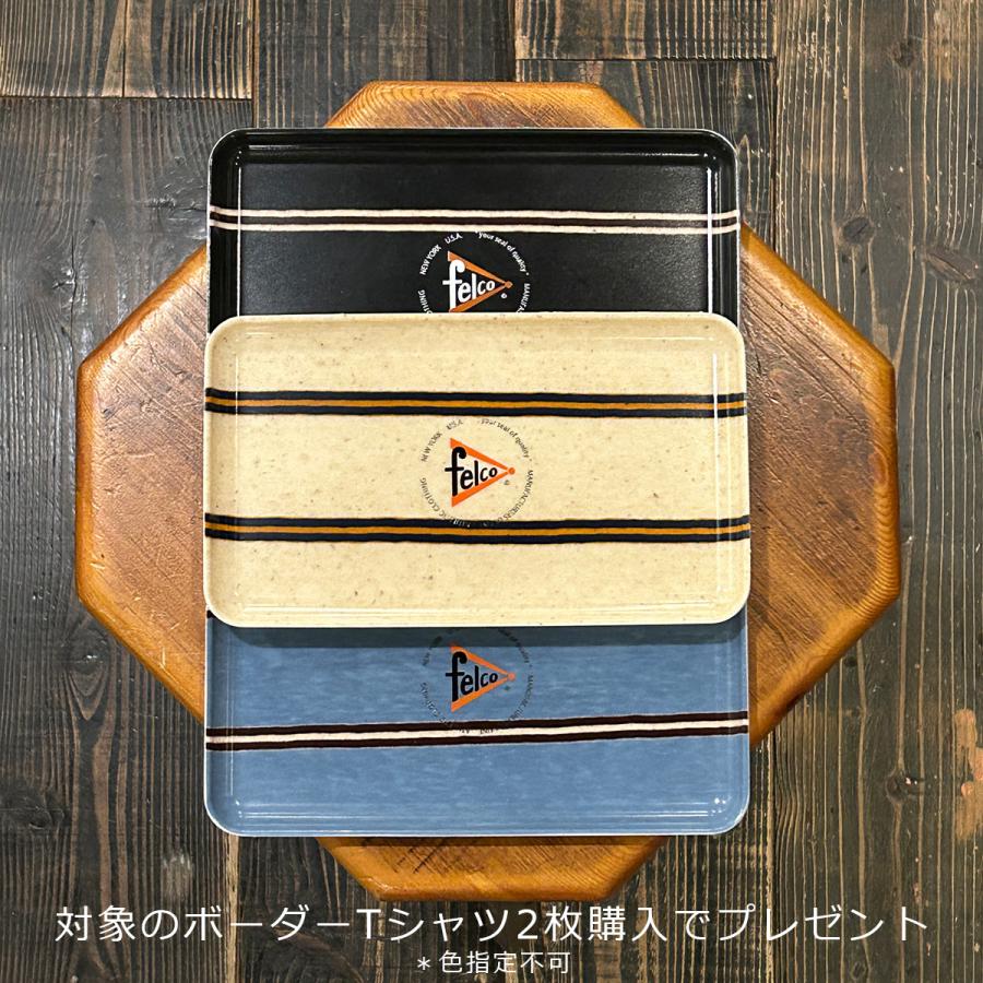 【対象ボーダーTシャツ2枚購入でノベルティプレゼント】FELCO フェルコ  モックネック ナローストライプ Tシャツ 日本製 | FELCO | 07