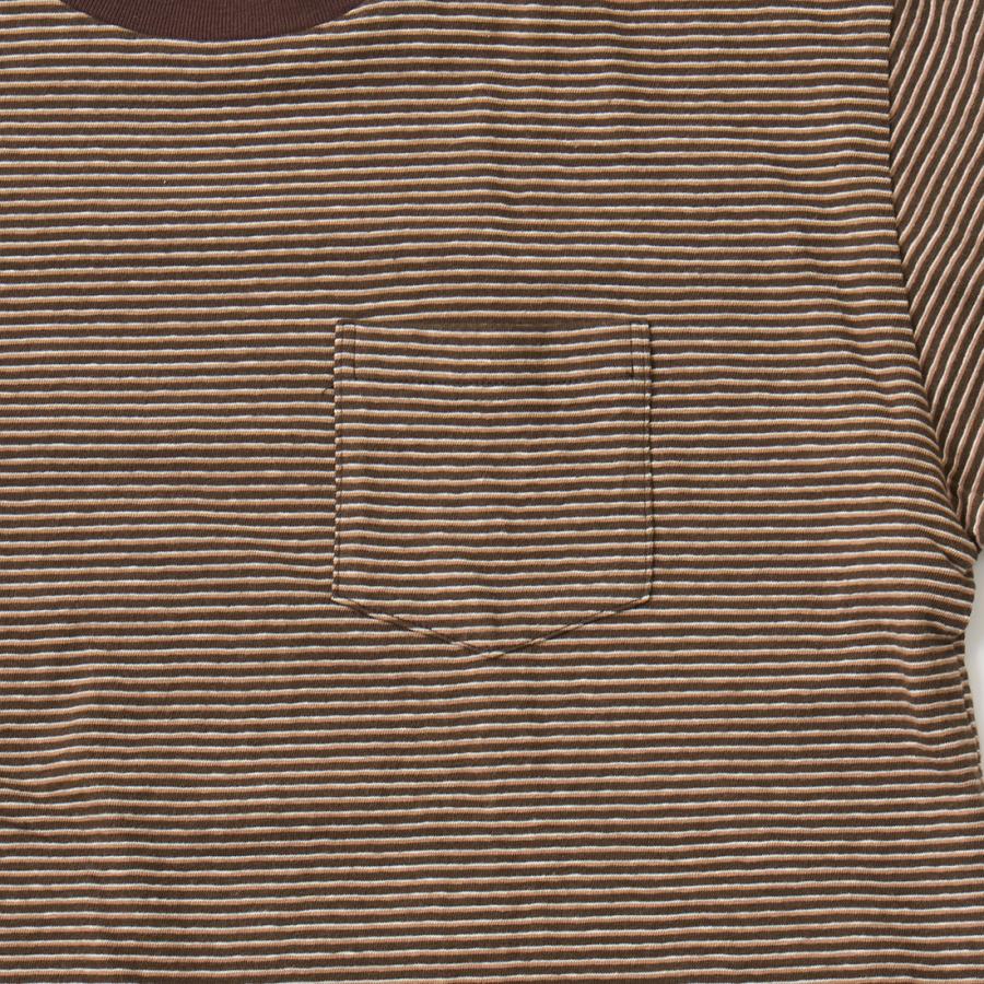 【対象ボーダーTシャツ2枚購入でノベルティプレゼント】FELCO フェルコ  モックネック ナローストライプ Tシャツ 日本製 | FELCO | 02