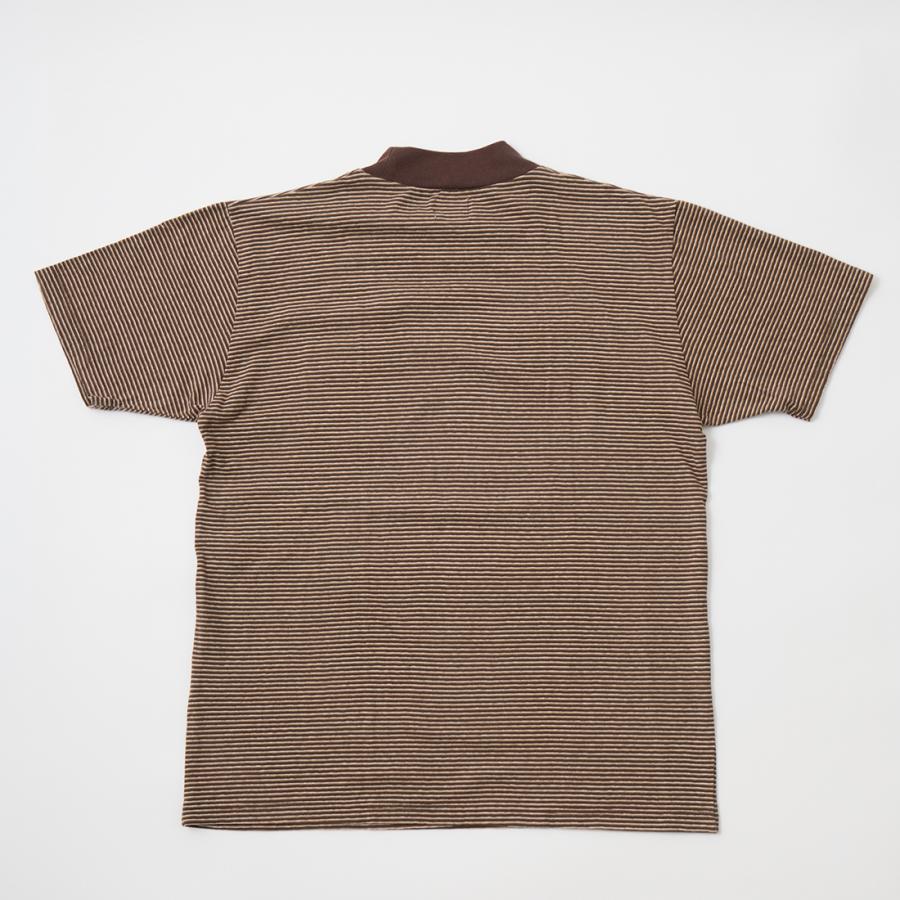 【対象ボーダーTシャツ2枚購入でノベルティプレゼント】FELCO フェルコ  モックネック ナローストライプ Tシャツ 日本製 | FELCO | 05