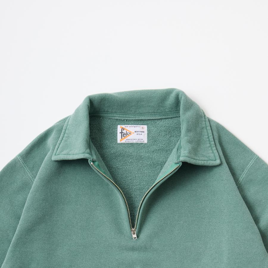 FELCO (フェルコ)  ピグメント加工 スウェット ハーフジップ 10オンス メンズ 日本製 | FELCO | 02