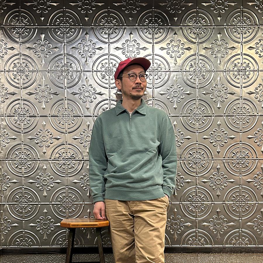 FELCO (フェルコ)  ピグメント加工 スウェット ハーフジップ 10オンス メンズ 日本製 | FELCO | 09