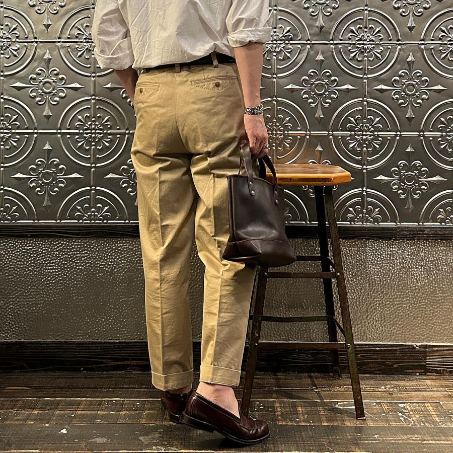 LEATHER ヘリテイジレザー Explorer別注 レザー 【ジャンルソー】 ミニトートバッグ アメリカ製