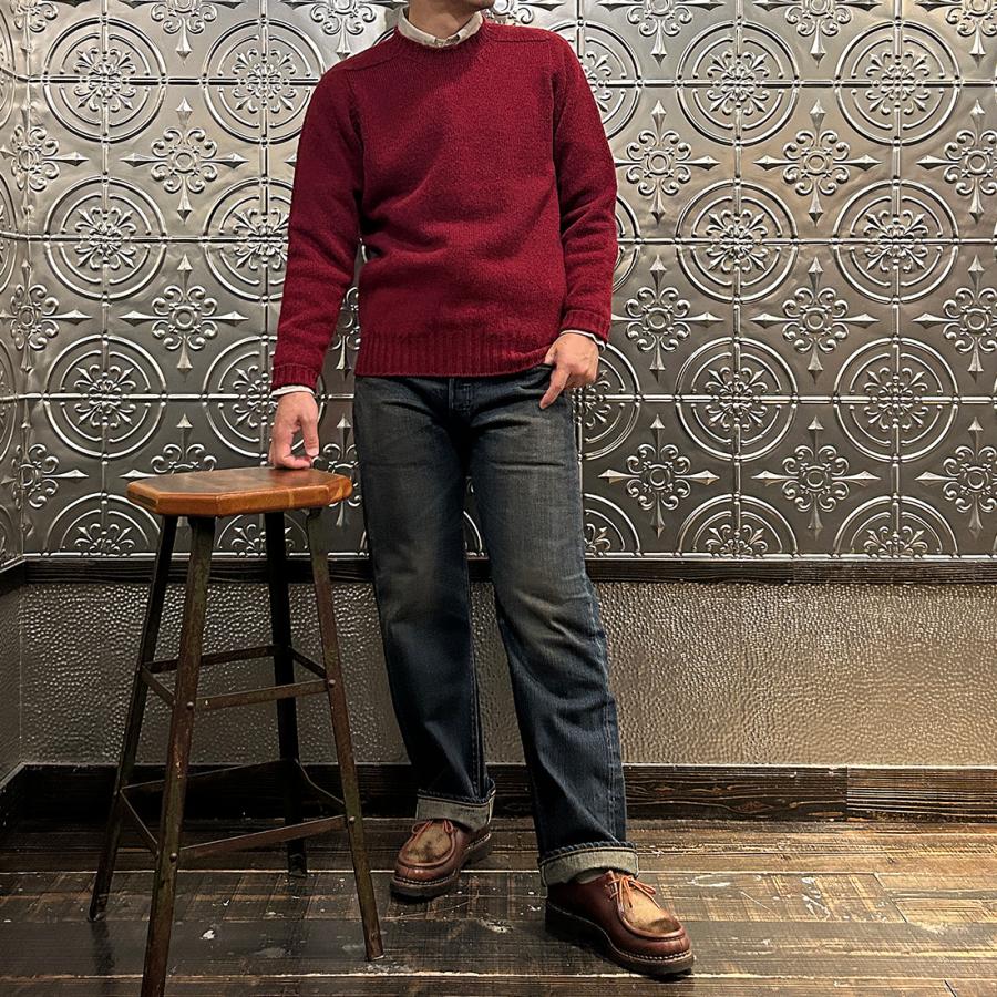 Jamieson's サドルショルダー クルーネックニット ジャミーソンズ Jamieson's of Shetland JAMIESON'S ジャミーソンズ クルー