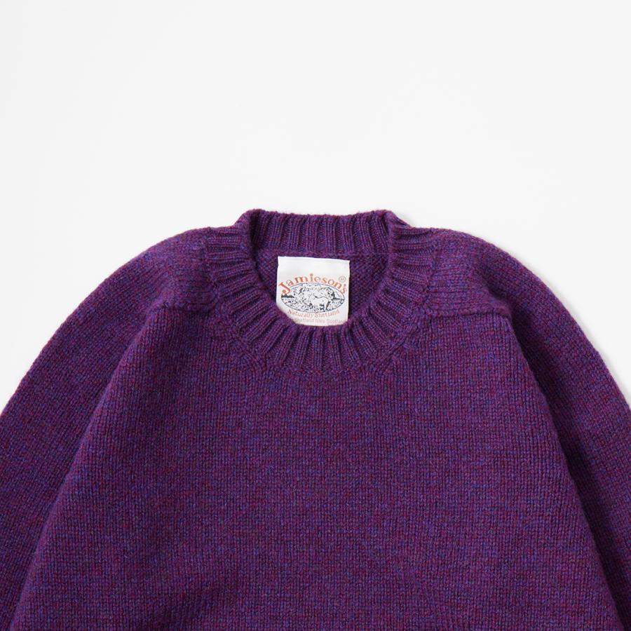 Jamieson's of shetland シェットランドセーターパープル