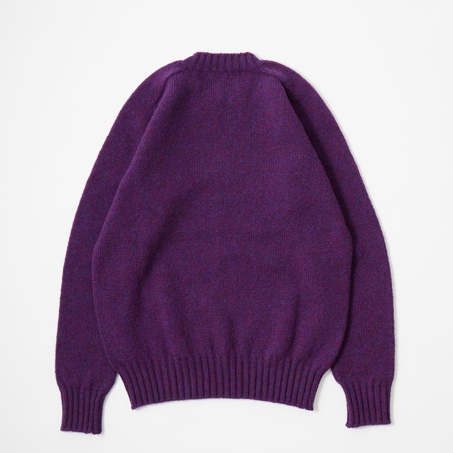 Jamieson's of shetland シェットランドセーターパープル